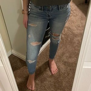 Hollister ripped jeans